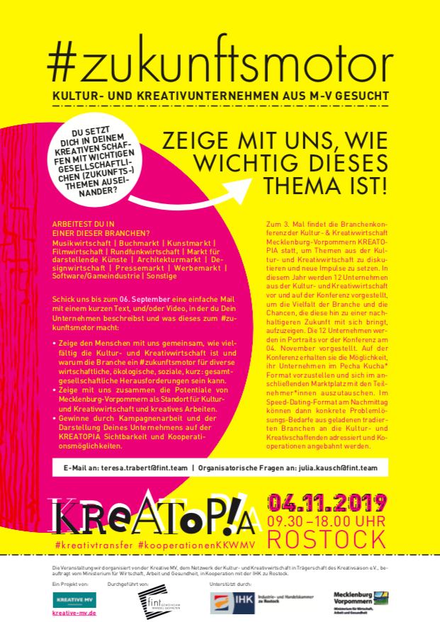 Read more about the article Kreatopia 2019: Aufruf